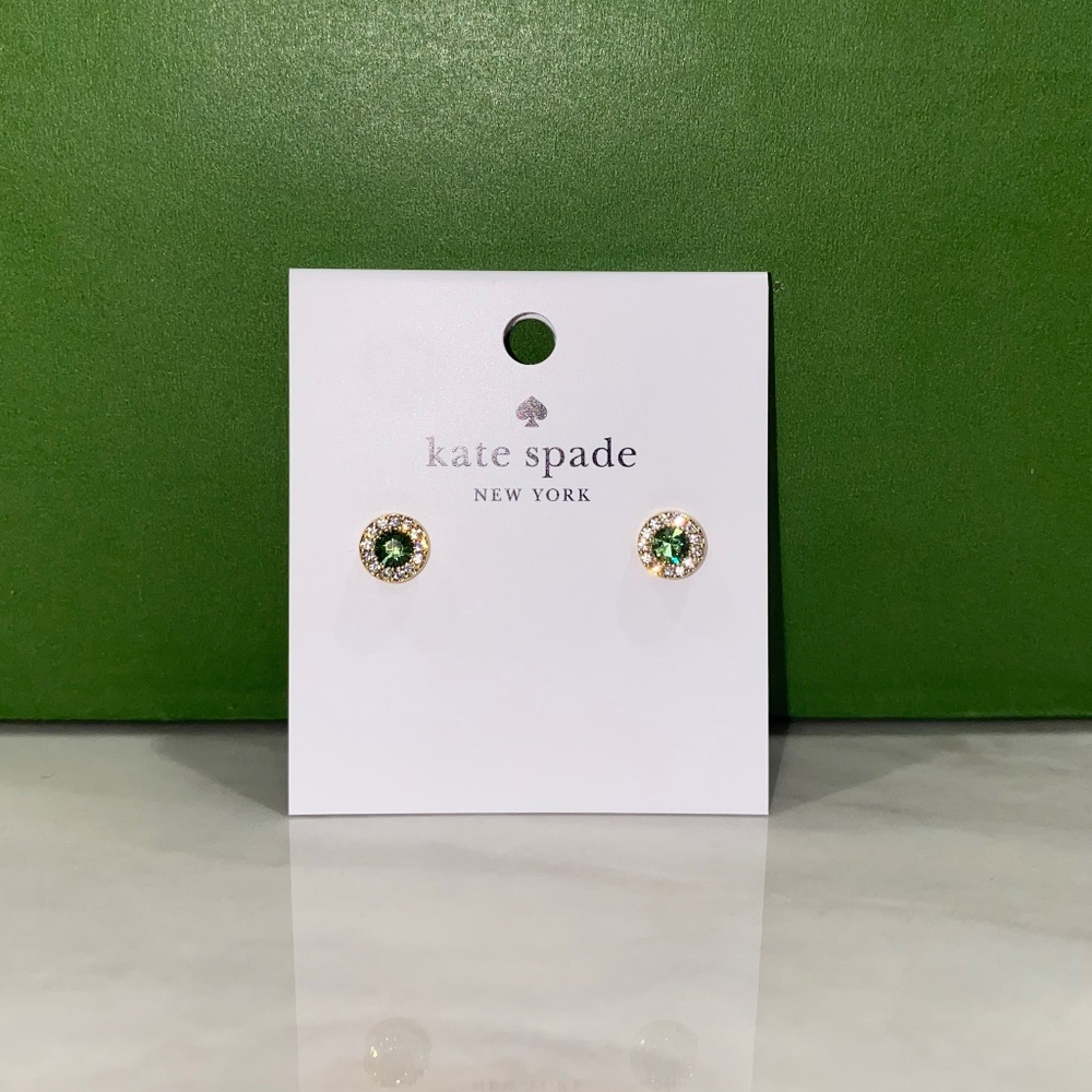 Kate Spade You're A Gem Pave Halo Studs - Picture 3 of 5